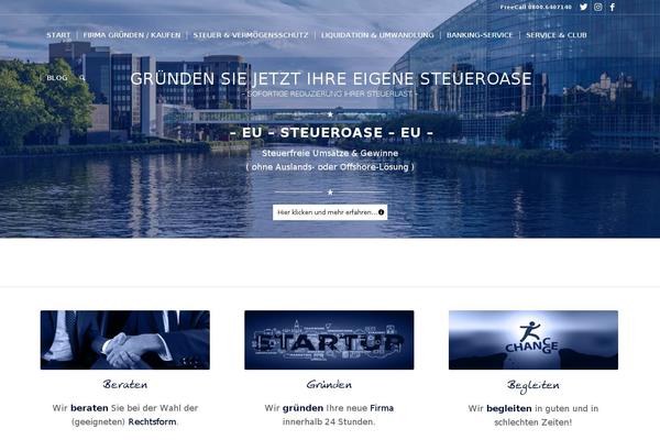 Enfold theme site design template sample