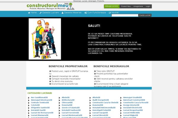 BUILDER theme site design template sample