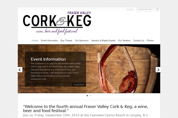 corkandkeg.ca site used Chameleon