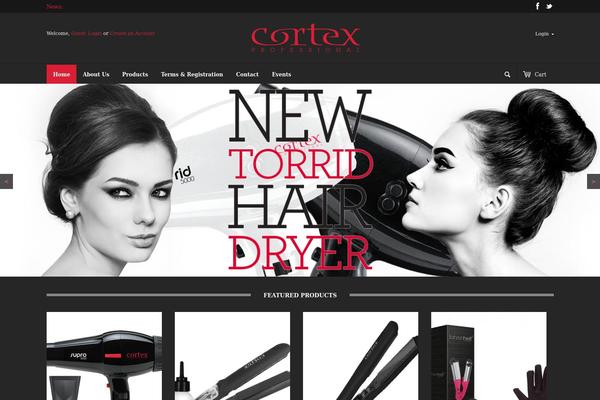 Cortex website example screenshot