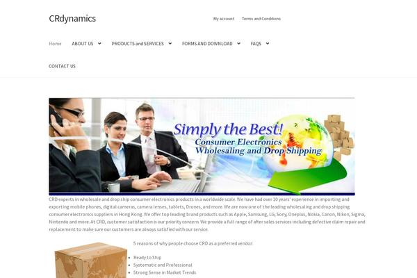 Storefront theme site design template sample
