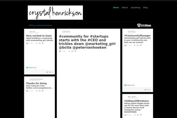 crystalhenrickson.com site used Truly Minimal
