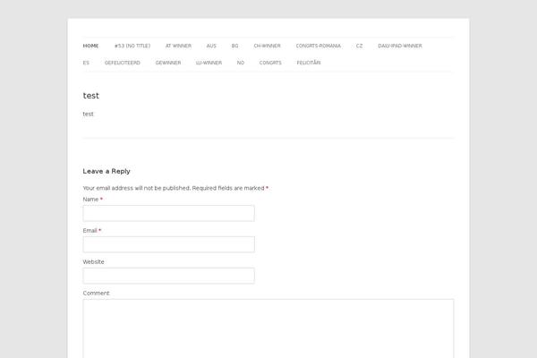 Twenty Twelve theme site design template sample