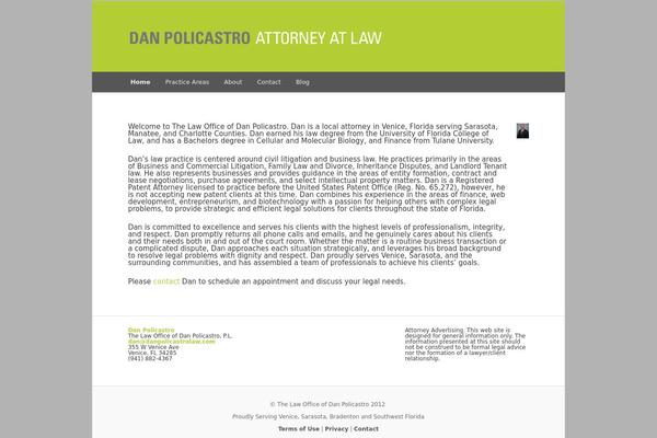 Twenty Eleven theme site design template sample