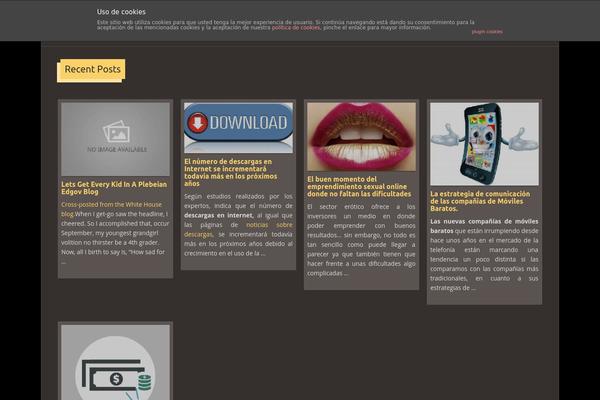 Paraxe theme site design template sample