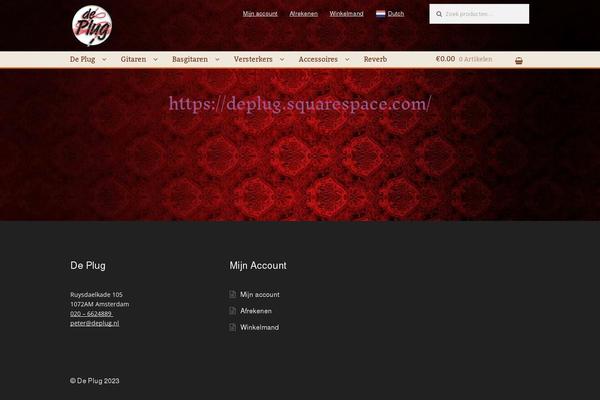 Storefront theme site design template sample