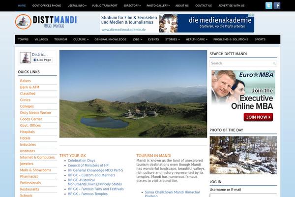 Newspaper Child theme site design template sample