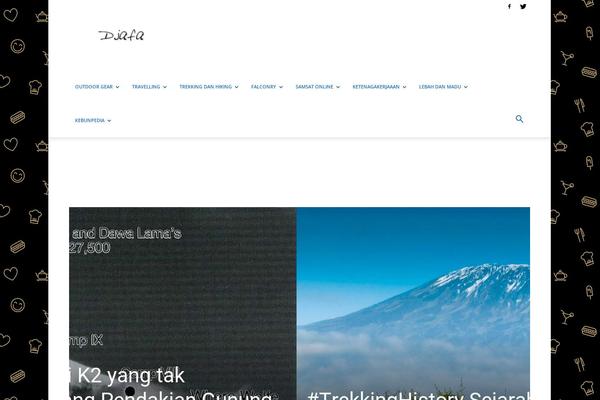 Newspaper theme site design template sample