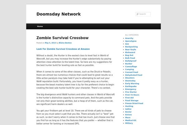 Twenty Eleven theme site design template sample