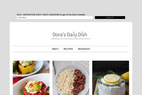 Foodie Pro theme site design template sample