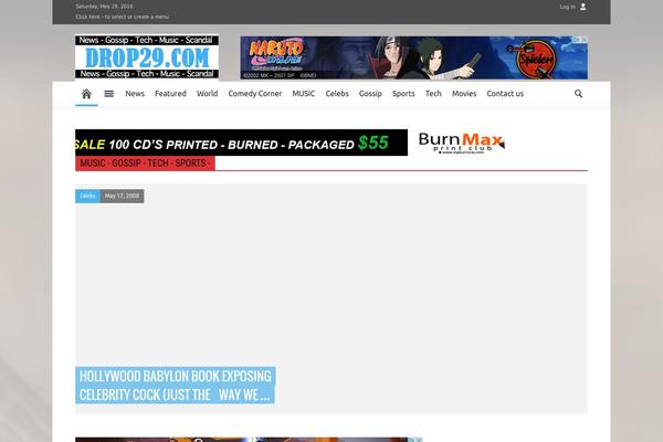 Newspaper theme site design template sample