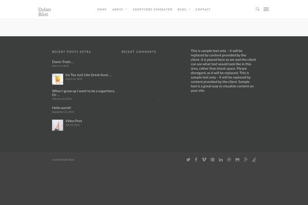 Salient theme site design template sample