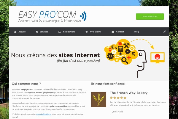 Vantage theme site design template sample