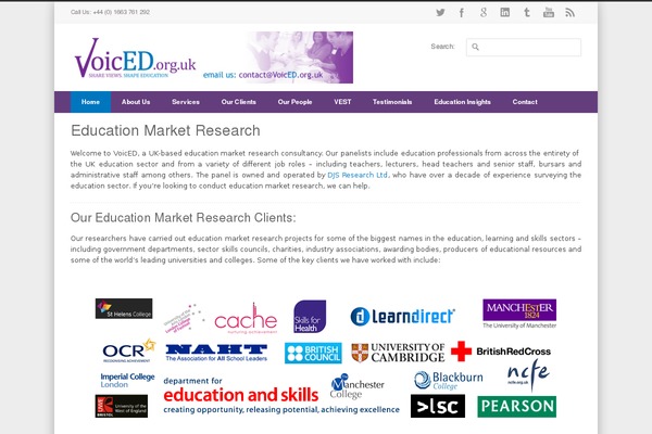 educationmarketresearchuk.com site used Inovado