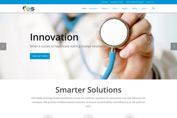Salient theme site design template sample