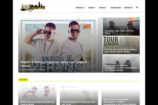 Newspaper theme site design template sample