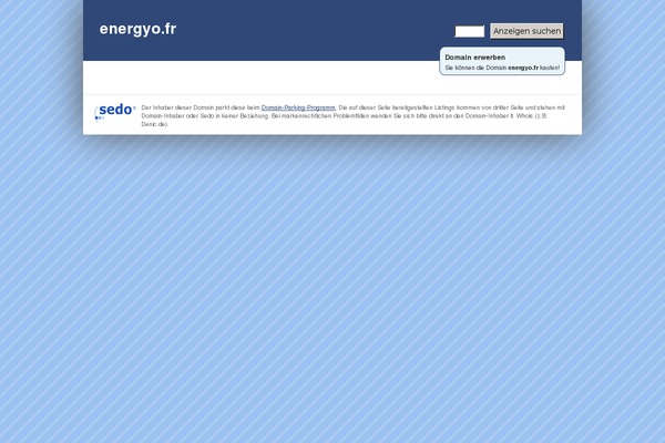 energyo.fr site used Gsf