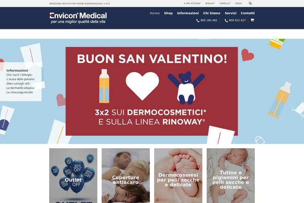 Shopkeeper Child theme site design template sample