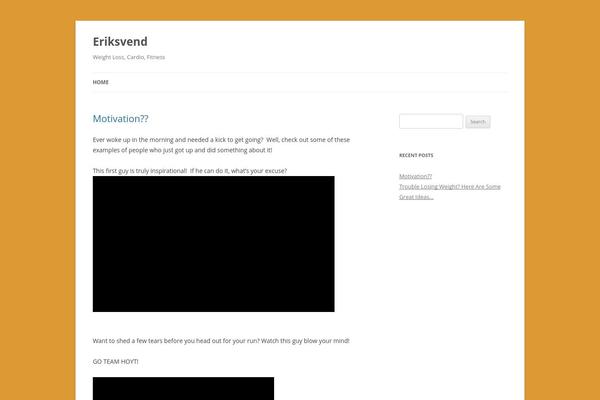 Twenty Twelve theme site design template sample