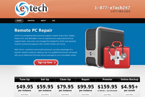etech247.com site used Showtime 3.3