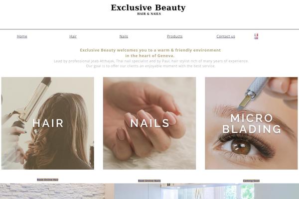 Total theme site design template sample