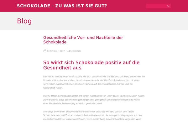 Chunk theme site design template sample