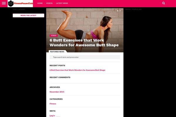 Flex Mag theme site design template sample