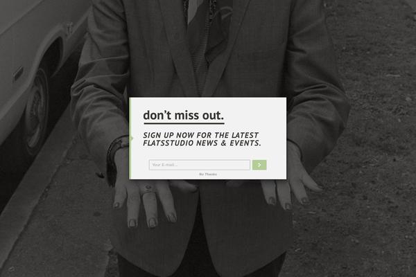 Site using Arscode-ninja-popups plugin