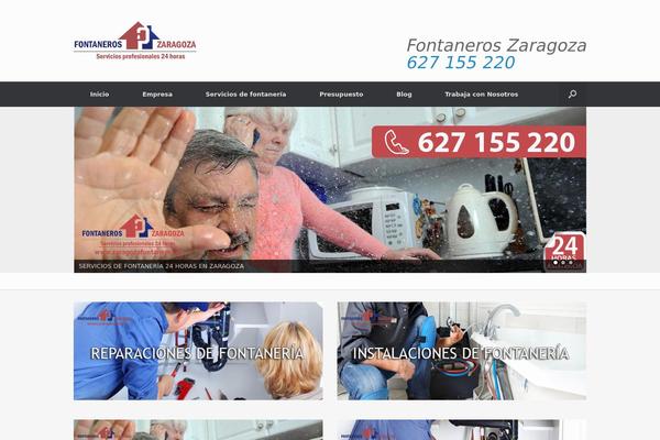 Vantage theme site design template sample