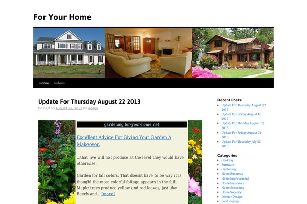 Twenty Ten theme site design template sample