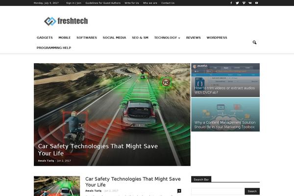 Newspaper theme site design template sample