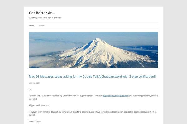 Twenty Twelve theme site design template sample