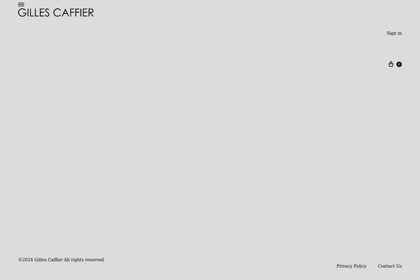 gillescaffier.com site used Konte