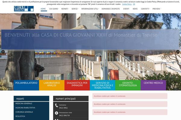 Vantage theme site design template sample