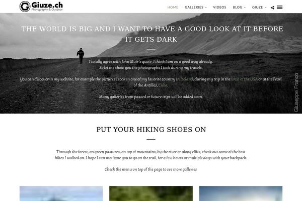 Photography theme site design template sample
