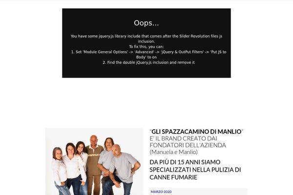 Site using Autoptimize plugin