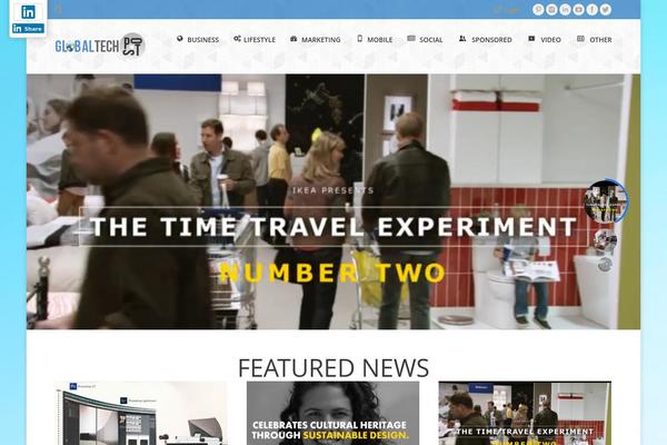 globaltechspot.com site used Foxiz