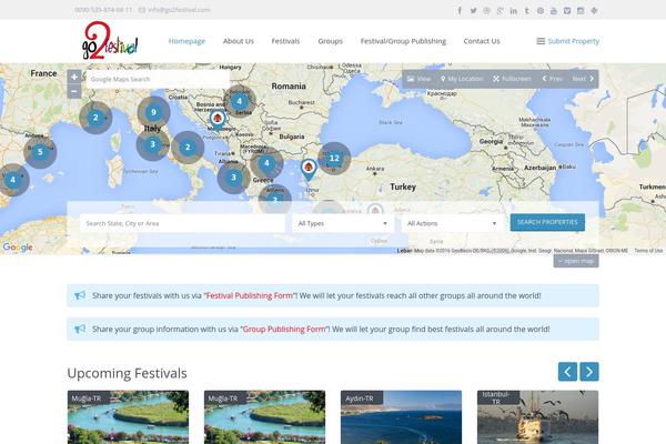 go2festival.com site used WP Residence