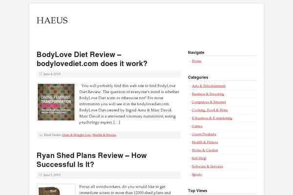 Prose theme site design template sample