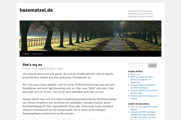 Twenty Ten theme site design template sample