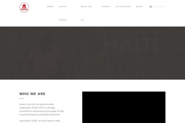 Haven theme site design template sample