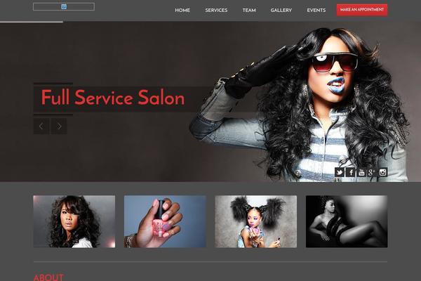 HairPress theme site design template sample