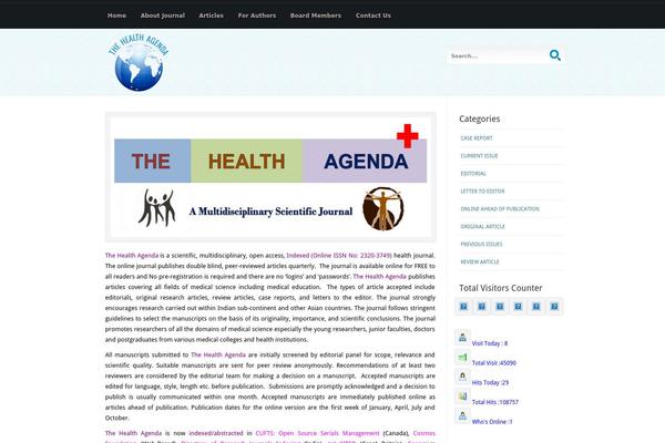 Cool Blue theme site design template sample