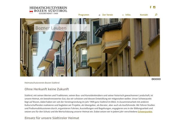 Vantage theme site design template sample