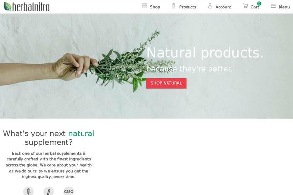herbalnitro.com site used Cherry Framework