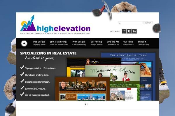 Site using Salient-core plugin