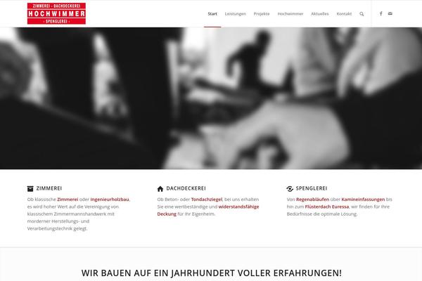 Enfold theme site design template sample