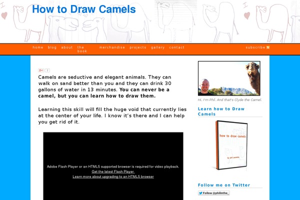 howtodrawcamels.com site used Thesis 1.8