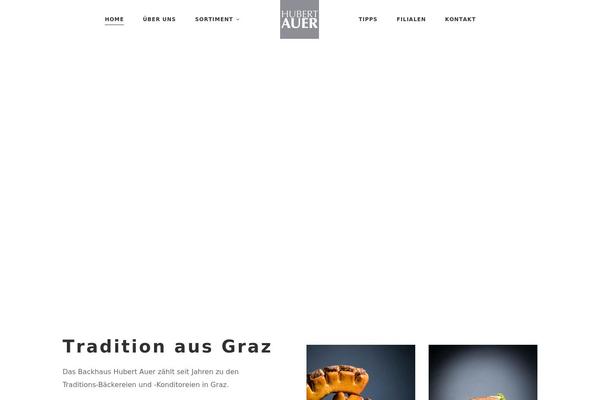 Baker theme site design template sample