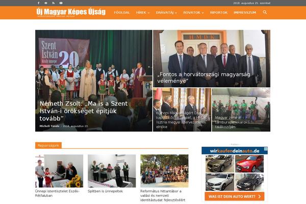 Newspaper theme site design template sample